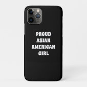 Proud Asian American Girl, zwart wit Case-Mate iPhone Case (Achterkant)