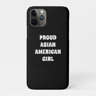 Proud Asian American Girl, zwart wit Case-Mate iPhone Case