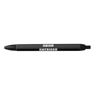 Proud Asian American Girl, zwarte zwarte zwarte in Inkt Pen