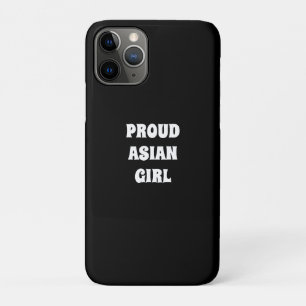 Proud Asian Girl, zwart wit Case-Mate iPhone Case