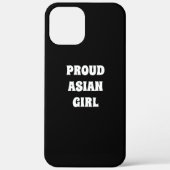 Proud Asian Girl, zwart wit Case-Mate iPhone Case (Achterkant)