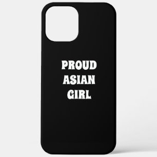 Proud Asian Girl, zwart wit Case-Mate iPhone Case
