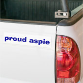 Proud Aspie Bumpersticker (Op Truck)