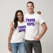 Proud Aspie  Paars aspergersyndroom T-shirt (Unisex)