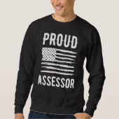 Proud Assessor Profession American Flag Trui (Voorkant)