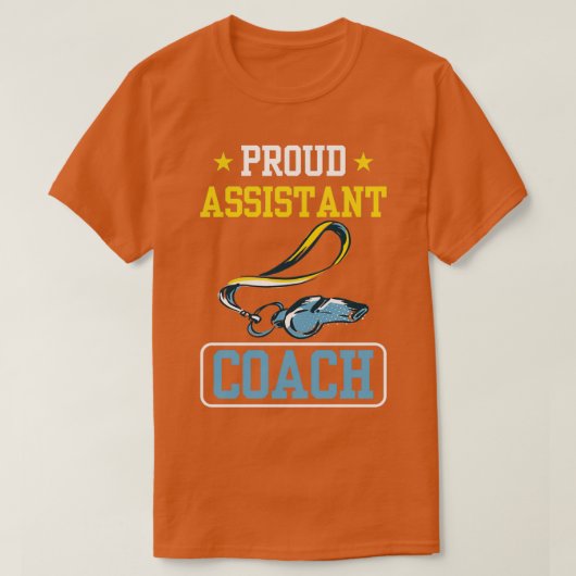 Proud Assistant Coach Trainer Coaching Instructor T-shirt (Design voorkant)