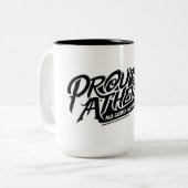 Proud Atheist Coffee Mug Tweekleurige Koffiemok (Voorkant links)