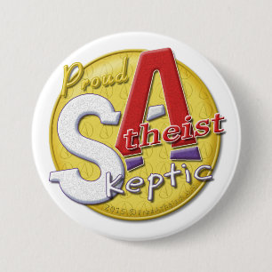 Proud Atheïst Skeptic button