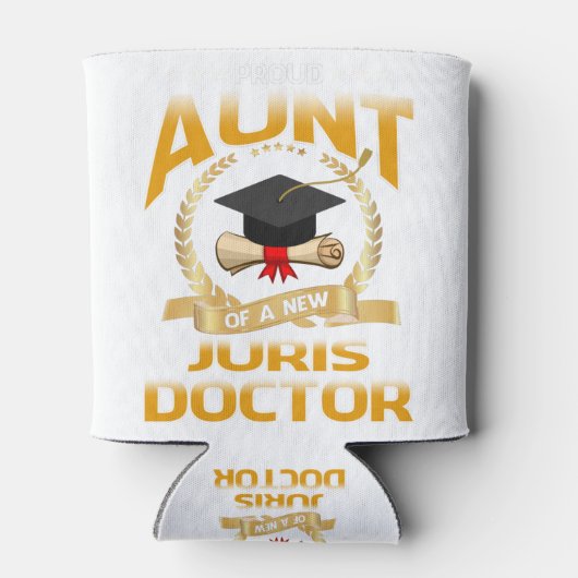 Proud Aunt Of A New Juris Doctor Blikjeskoeler (Achterkant)