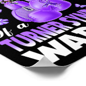 Proud Aunt van een Turner Syndrome Warrior Awarene Poster (Hoek)