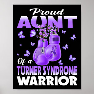 Proud Aunt van een Turner Syndrome Warrior Awarene Poster