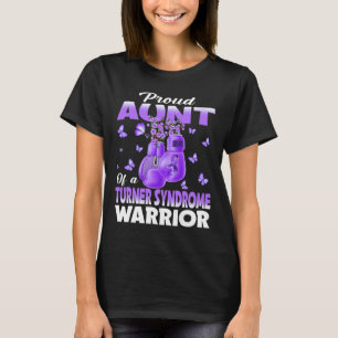 Proud Aunt van een Turner Syndrome Warrior Awarene T-shirt