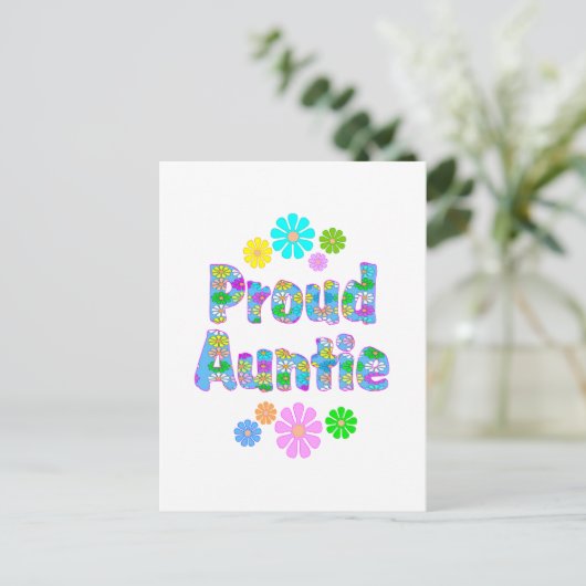 Proud Auntie Briefkaart (Staand voorkant)