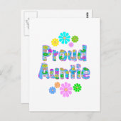 Proud Auntie Briefkaart (Voorkant / Achterkant)
