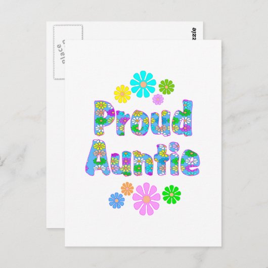 Proud Auntie Briefkaart (Voorkant / Achterkant)