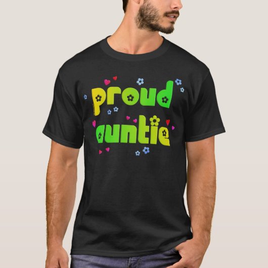 Proud Auntie Dark T-shirt (Voorkant)