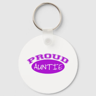 Proud Auntie (Paars) Sleutelhanger