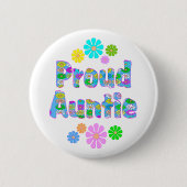 Proud Auntie Ronde Button 5,7 Cm (Voorkant)