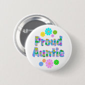 Proud Auntie Ronde Button 5,7 Cm (Voorkant /achterkant)