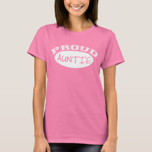 Proud Auntie (wit) T-shirt