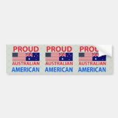 Proud Australian American Bumpersticker (Voorkant)
