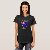 Proud Australian Flag It's in my DNA Australia Pri T-shirt (Voorkant volledig)