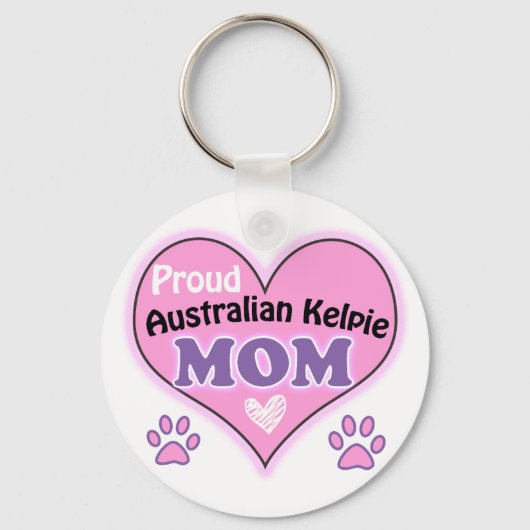Proud Australian Kelpie mama Sleutelhanger (Voorkant)