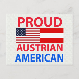 Proud Austrian American Briefkaart