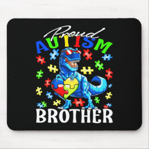 Proud Autism Brother Dinosaur Autism Awareness Muismat
