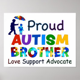 Proud Autism Brother Poster