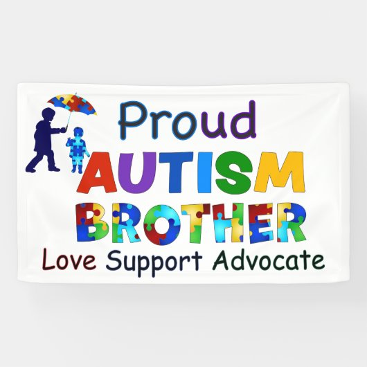 Proud Autism Brother Spandoek (Horizontaal)