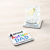Proud Autism Dad Bier Onderzetter (Rechterzijde)