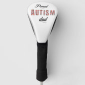Proud autism dad golfheadcover (Voorkant)