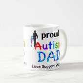 Proud Autism Dad Koffiemok (Voorkant rechts)