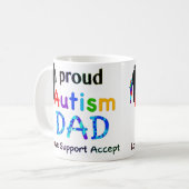 Proud Autism Dad Koffiemok (Voorkant links)
