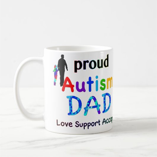 Proud Autism Dad Koffiemok (Links)