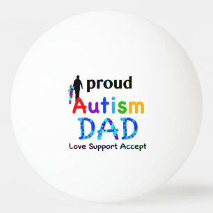 Proud Autism Dad Pingpongbal