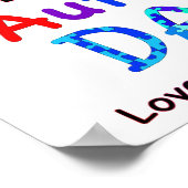 Proud Autism Dad Poster (Hoek)