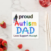 Proud Autism Dad Servet (Insitu)