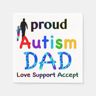 Proud Autism Dad Servet