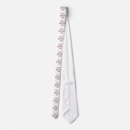 Proud autism dad stropdas (Achterkant)