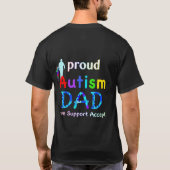 Proud Autism Dad T-shirt (Achterkant)
