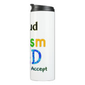 Proud Autism Dad Thermosbeker (Geroteerd rechts)