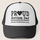 Proud Autism Dad Trucker Pet (Voorkant)