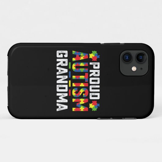 Proud Autism Grandma Awareness Autistic Family Case-Mate iPhone Case (Achterkant (horizontaal))