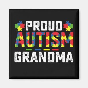Proud Autism Grandma Awareness Autistic Family Magneet