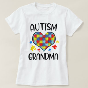 Proud Autism Grandma Awareness Grandson Gift T-shirt