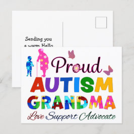Proud Autism Grandma Briefkaart