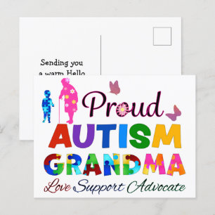 Proud Autism Grandma Briefkaart