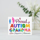 Proud Autism Grandma Briefkaart (Staand voorkant)